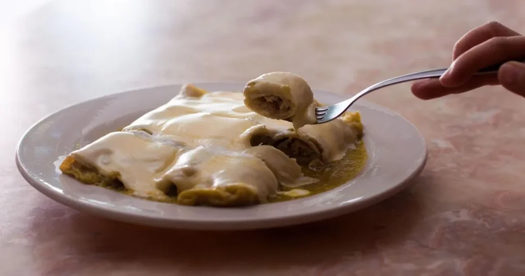 White Chicken Enchiladas